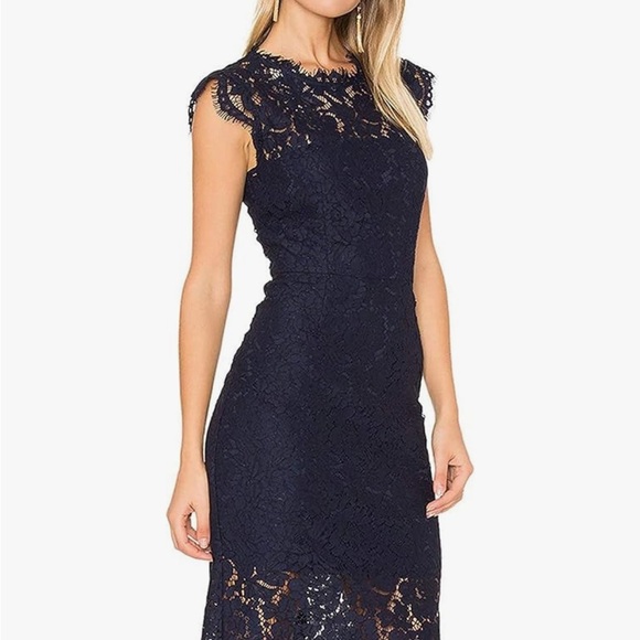 MEROKEETY Lace Cocktail Dress - Sleeveless, Elegant, Size Large - NWT - Picture 1 of 9
